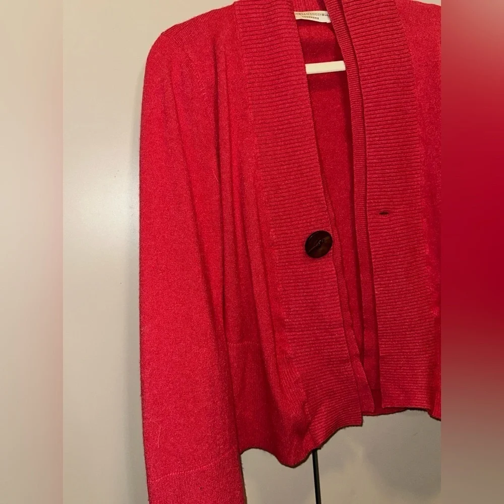 Brunello Cucinelli 100% Cashmere Red Cardigan size Medium
